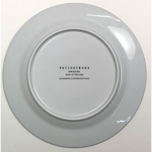 Set 4 POTTERY BARN 7.75" French Cheese Cocktail Appetizer Salad PLATES EUC EUC - Picture 3 of 9